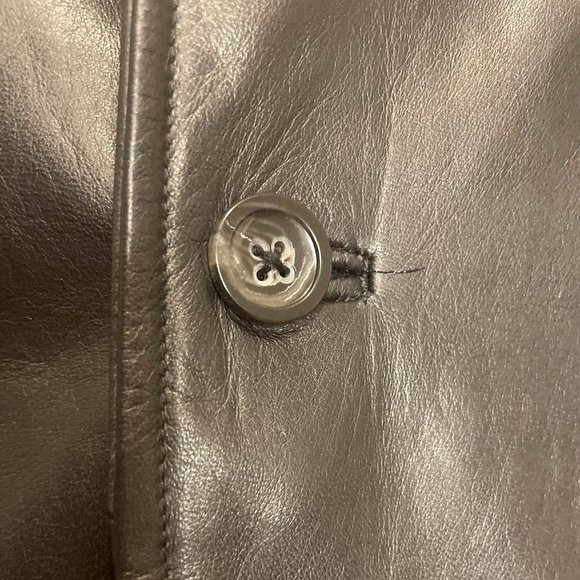 Banana Republic Black Leather Blazer - M - Picture 8 of 14